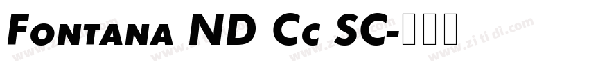 Fontana ND Cc SC字体转换